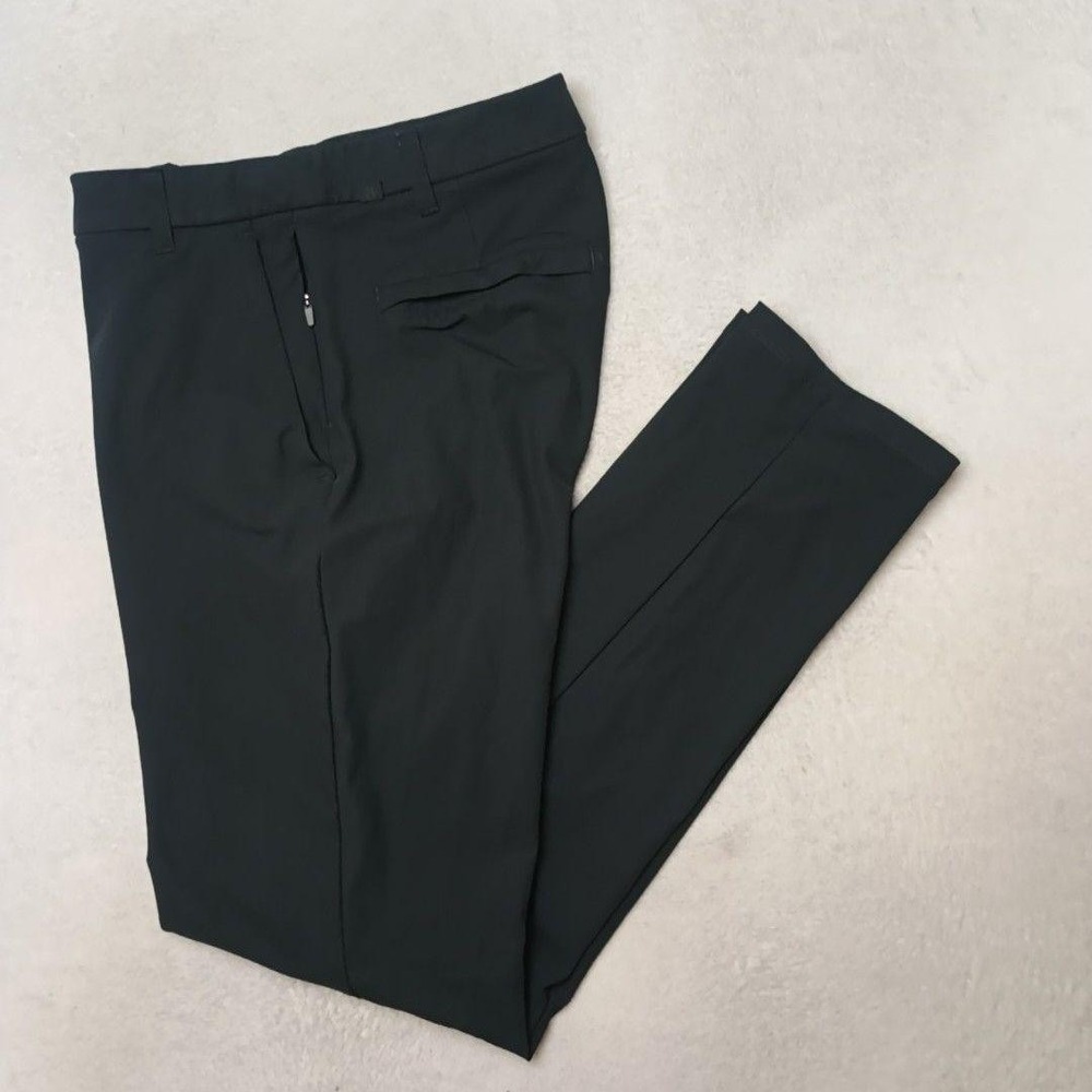 Lululemon Pants Men 32x32 Black Golf Chino Slim Stretch Tech Travel Commission